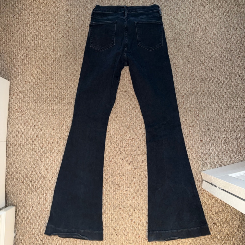 Frame Denim Black High-Rise Flare Jeans - Picture 4 of 5